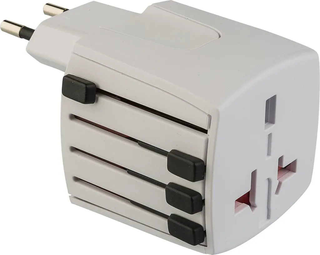 Adaptateur Secteur Universel Type L Poly Pool PP0430 de Couleur Blanche
