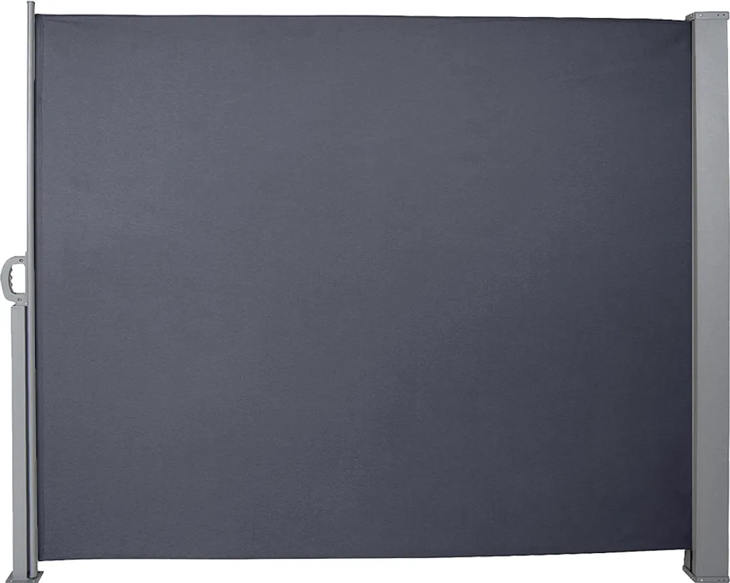 EINFEBEN Tenda laterale Tende estensibili 160x300cm Protezione dalla privacy Protezione dal vento Protezione dal sole Tenda laterale a rullo Alluminio Grigio