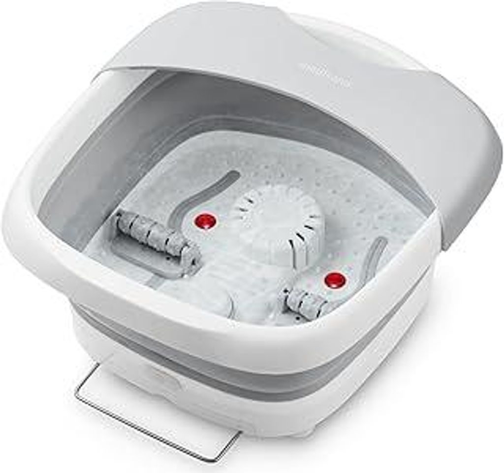 medisana | FS 886 | Fußbad mit Massagefunktion | Fußbadewanne | Wärmefunktion | faltbares und elektrisches Fußbad | Wanne | bis Schuhgröße 45