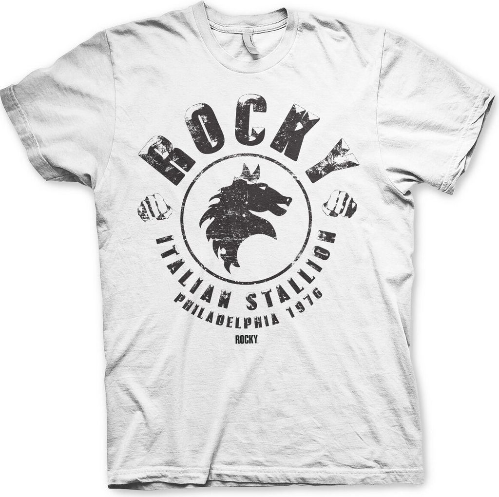 Rocky - Italian Stallion T-Shirt - Large - White