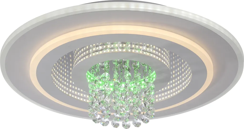 Plafonnier RGB pour Ambiance Décorative Chambre et Salon Effet Cristal