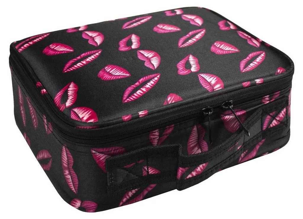 Trousse à maquillage de voyage Lèvres roses - Sac cosmétique nomade