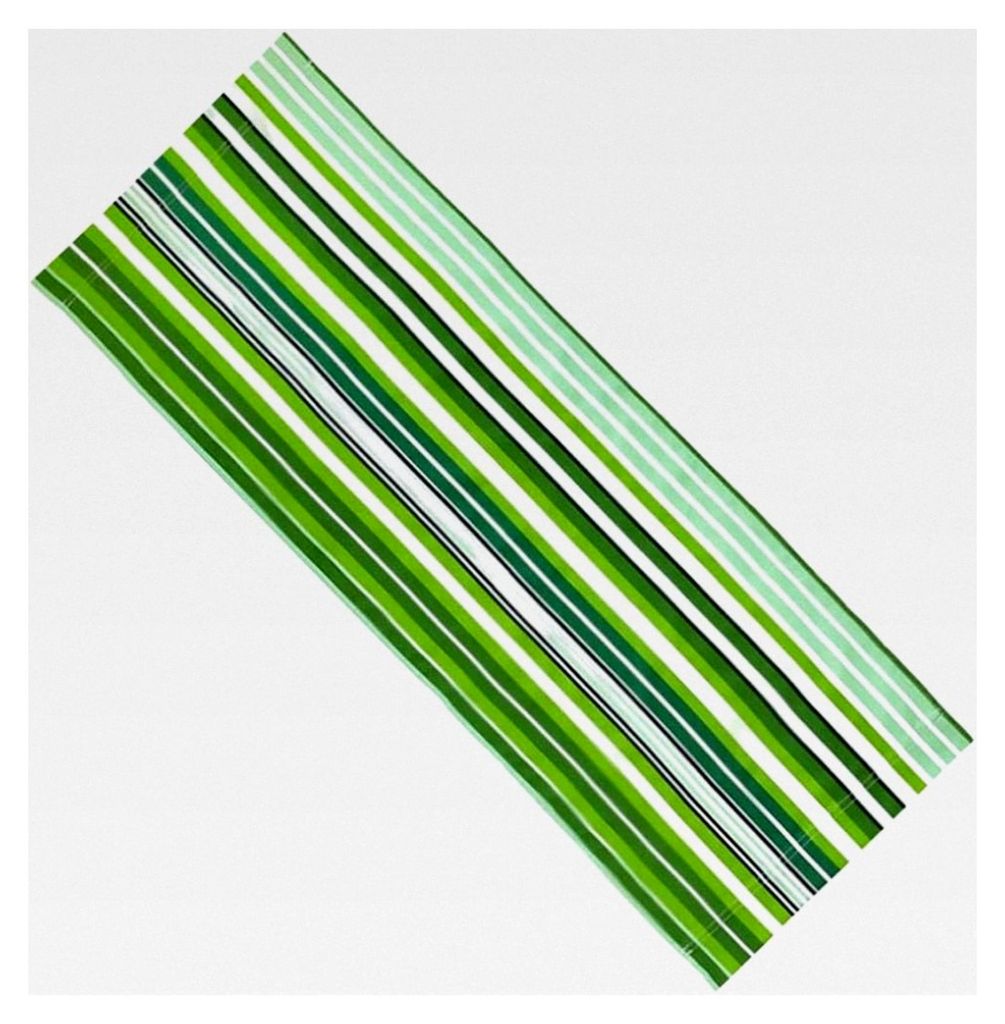 Ersatzbezüge für Strand-Sling-Stühle aus Segeltuch, 115 x 43 cm, grün mit gelben Streifen, tragbar