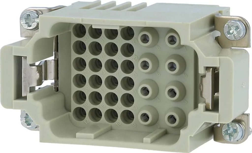 Inserto Maschio 32 Poli HARTING Han K8/24 | Crimp 16A 09380323001