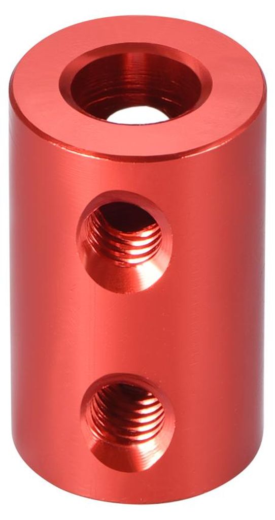 6mm bis 6mm Bohrung Starre Kupplungsschraube L20XD12 Aluminiumlegierung Wellenkupplungsverbinder Motorzubeh?r Rot