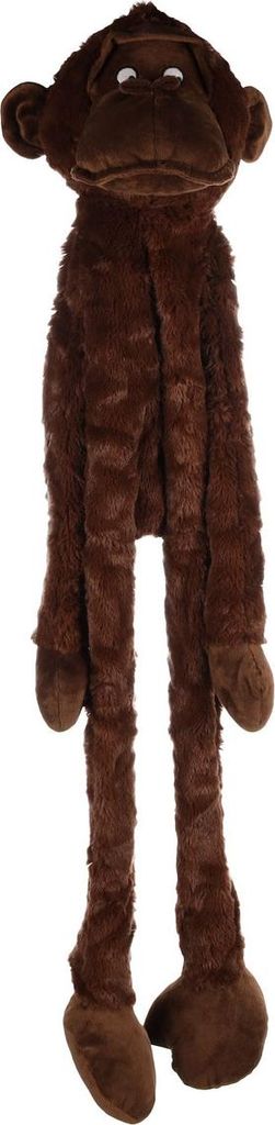 Flamingo Hundespielzeug Madina Affe dunkelbraun, Maße: 29 x 21 x 106 cm
