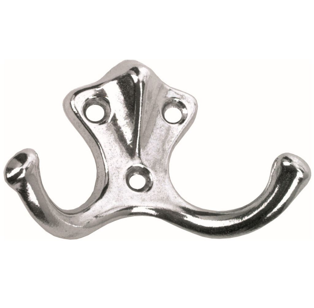 Mantelhaken Alu poliert leicht