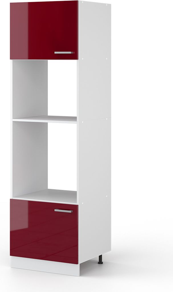 Mikrowellenschrank Vicco R-Line Rot Hochglanz 60 cm, Model 30492