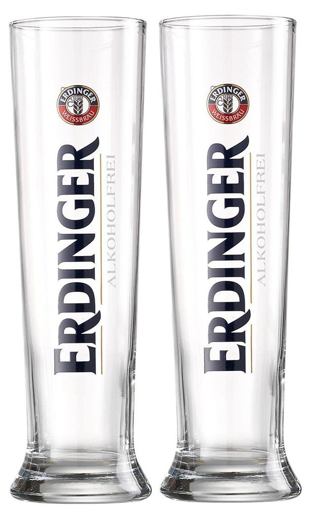 Erdinger Weizenbier Alkoholfrei  Weissbier Gläser 0,5l - 2 Zdjęcie produktu 