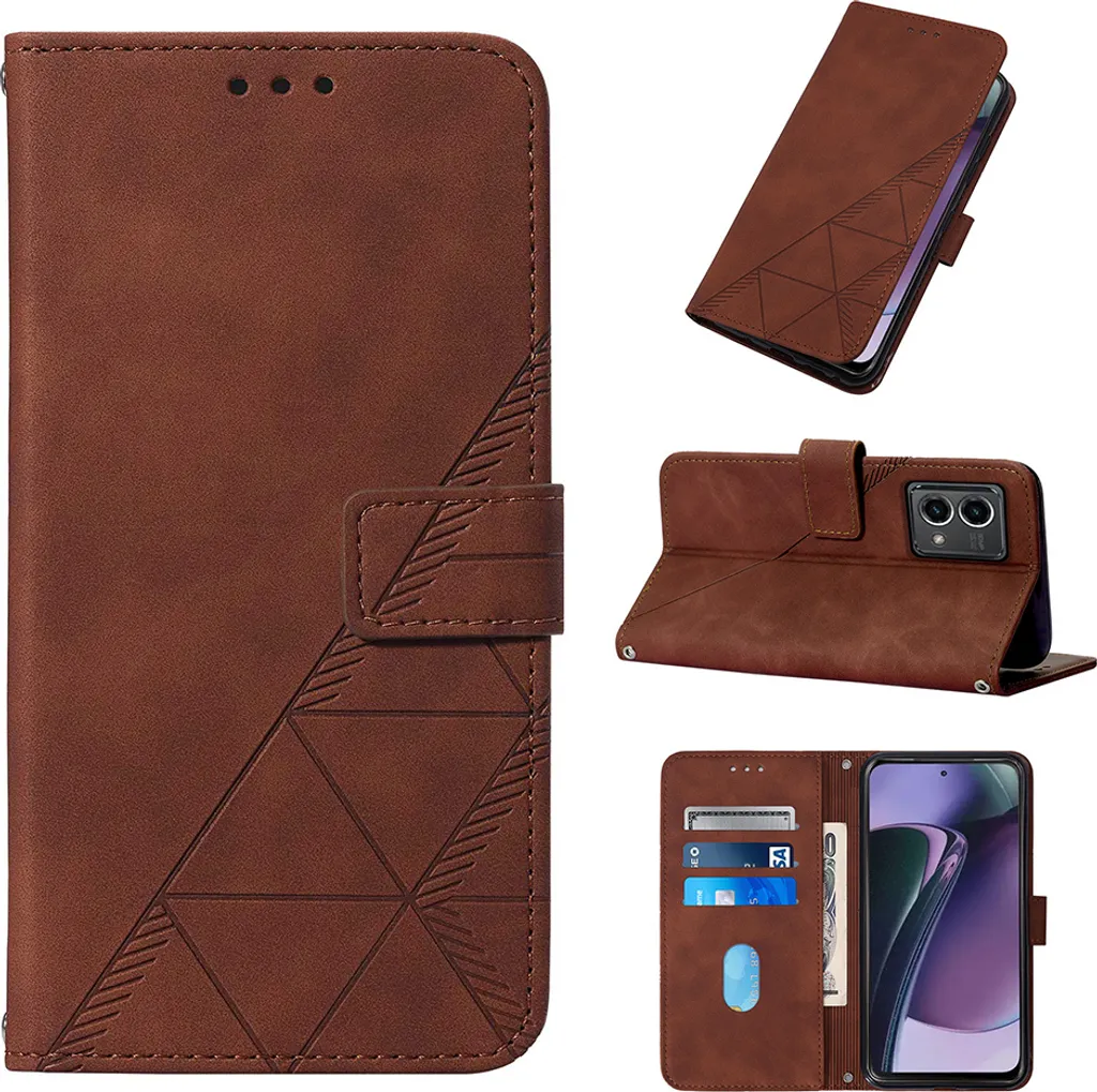 Custodia Retro Marrone Moto G Stylus 5G 2023 | Design Goffrato Elegante