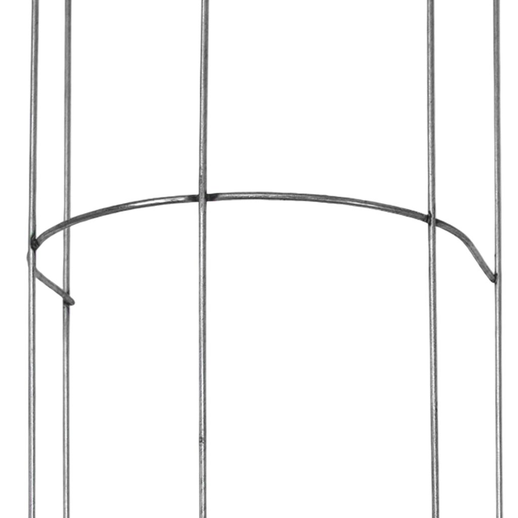 Spetebo - Set Di 2 Tralicci In Metallo A Forma Di Cipolla, Grigio, Altezza 64 E 47 Cm, Con Picchetti Per Terreno