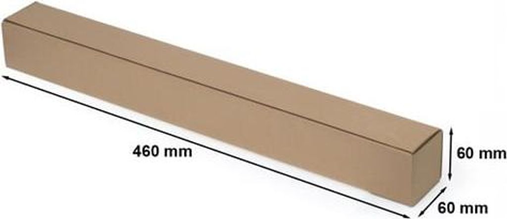 Karton Stanzform Kartonbox Karton 460 x 60 x 60 mm A2