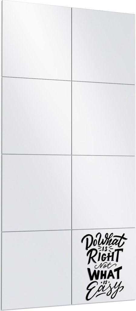 DEQORI Wandspiegel Puzzle 60x120 cm 'Stolpern führt zum Ziel' Spiegel Ganzkörperspiegel