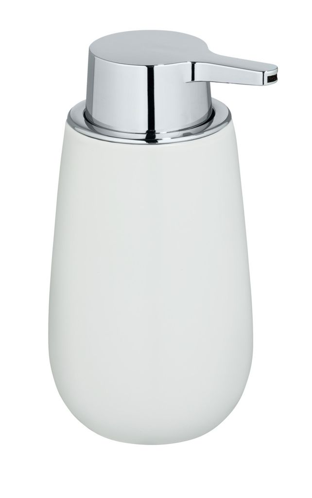 WENKO Seifen Spender Badi Weiß 320 ml Flüssigseife Lotion Produktbild 