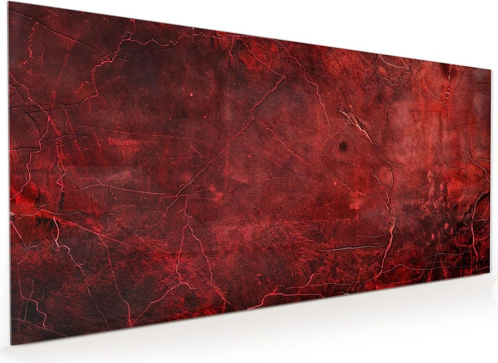 Küchenrückwand Spritzschutz Glas mit Motiv Rote Struktur 40 x 40 cm