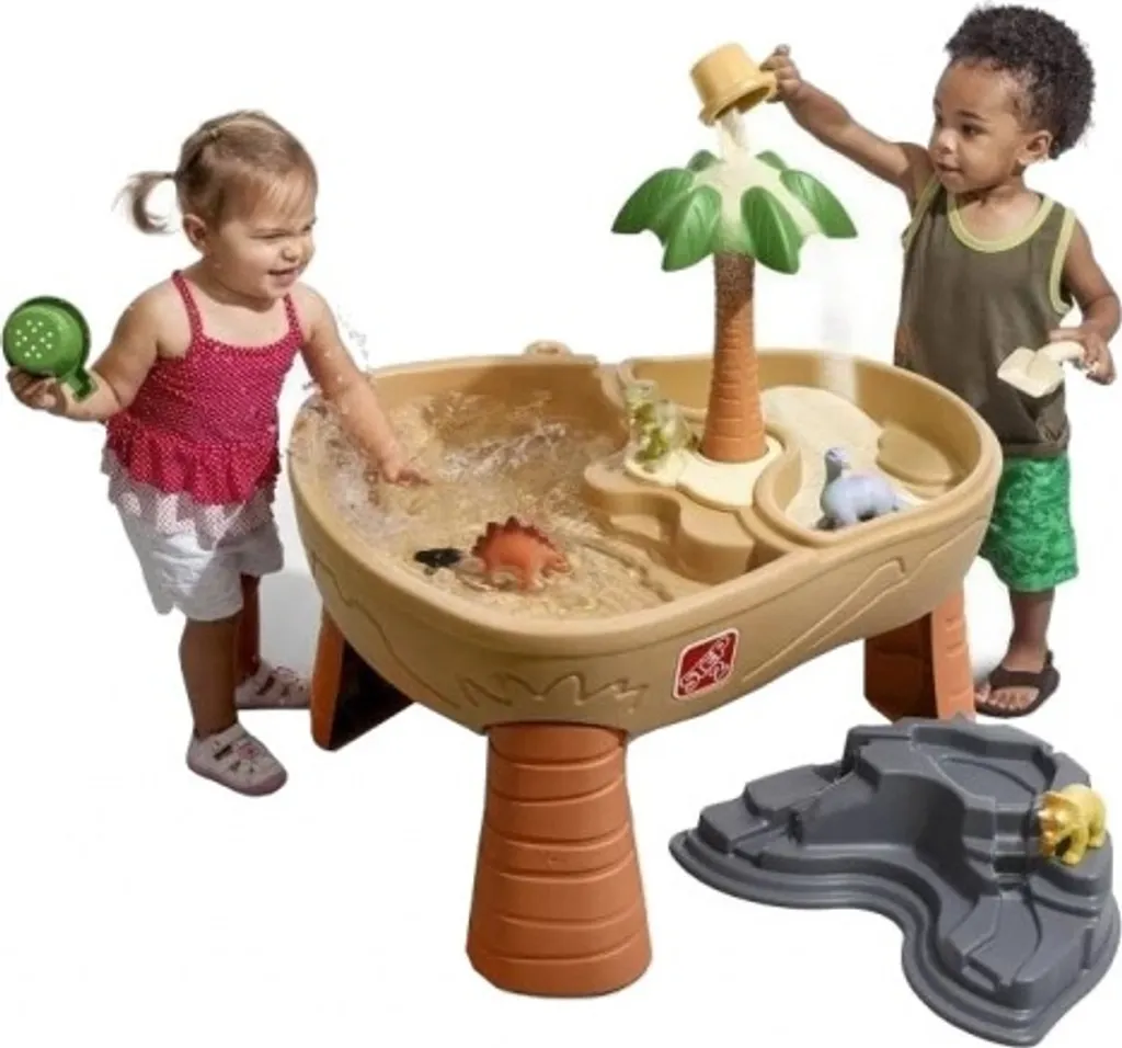 Step2 Dino Dig Table de jeu Sable et Eau avec Kit Accessoires 7 Pièces - 14