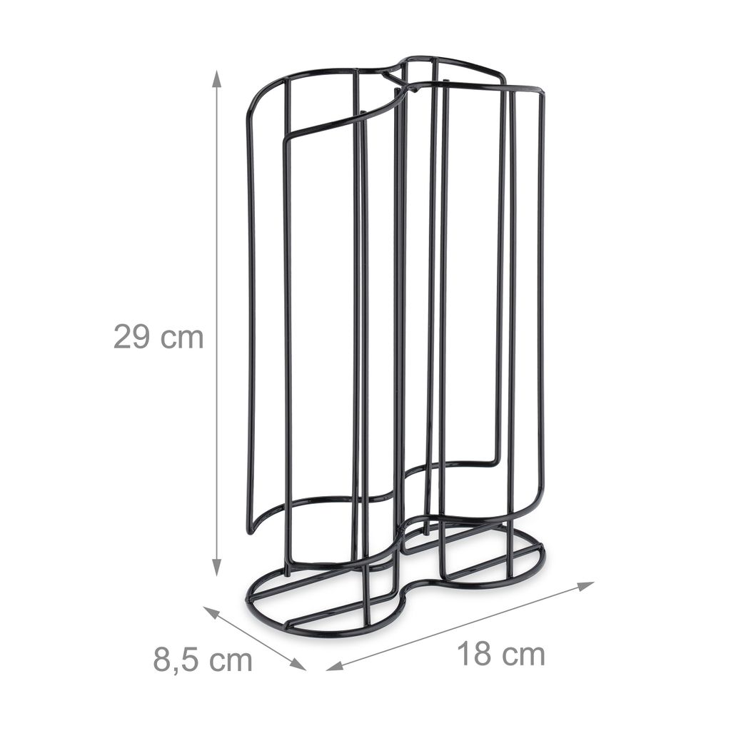 Porta Capsule Tassimo Girevole - Supporto Per 32 Capsule Bosch T-Discs, Acciaio Inox Cromato, 28 Cm