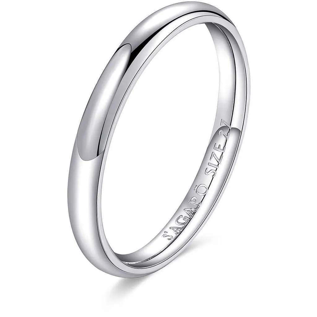 Bague homme Sagapò argent Forlove : Alliance durable contre l'oxydation