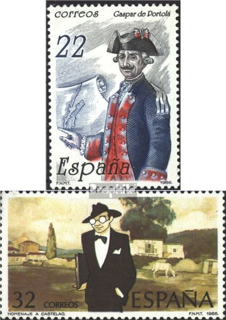 Briefmarken Spanien 1986 Mi 2749,2756 (kompl.Ausg.) postfrisch Sondermarken