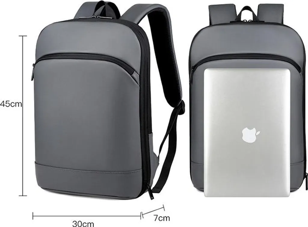 Sac à Dos Ordinateur Portable 15.6 pour Déplacements et Voyages Pro Gris - 5