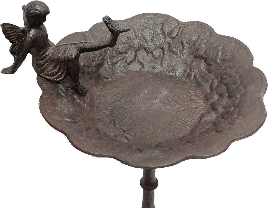 Große Vogeltränke mit Elfe, Nostalgie Vogelbad aus Produktbild 3