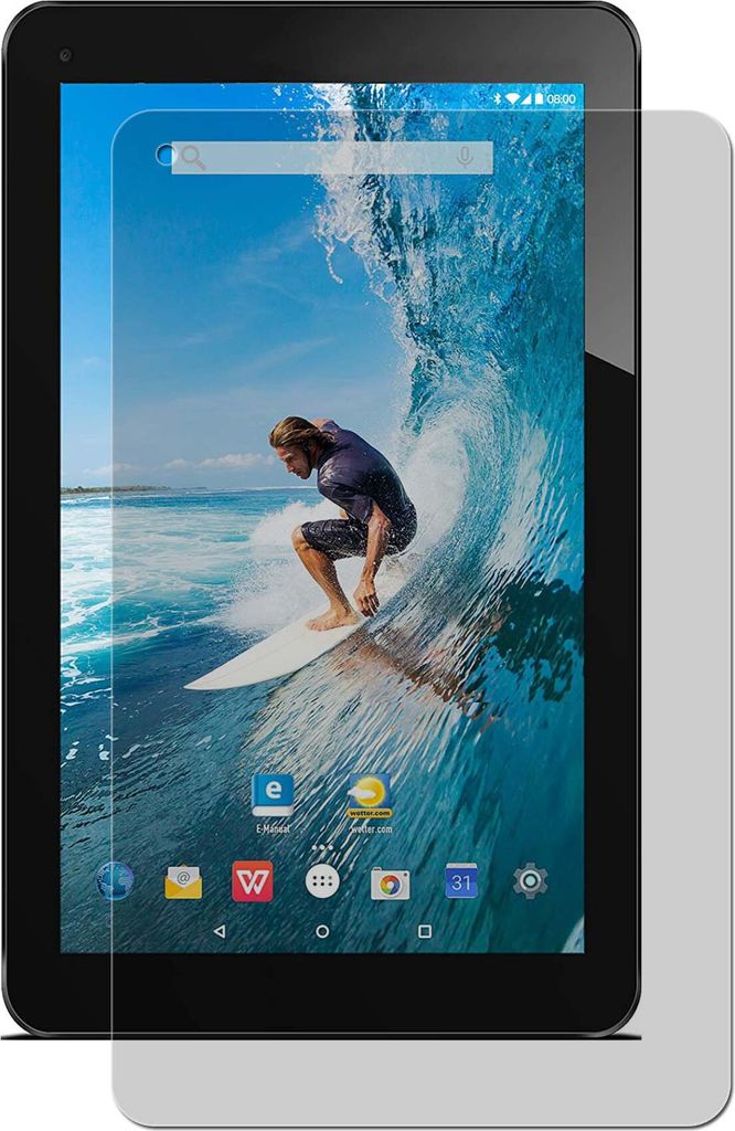 2x Schutzfolie Odys Lux 10 Antireflex Displayschutzfolie Antibakteriell