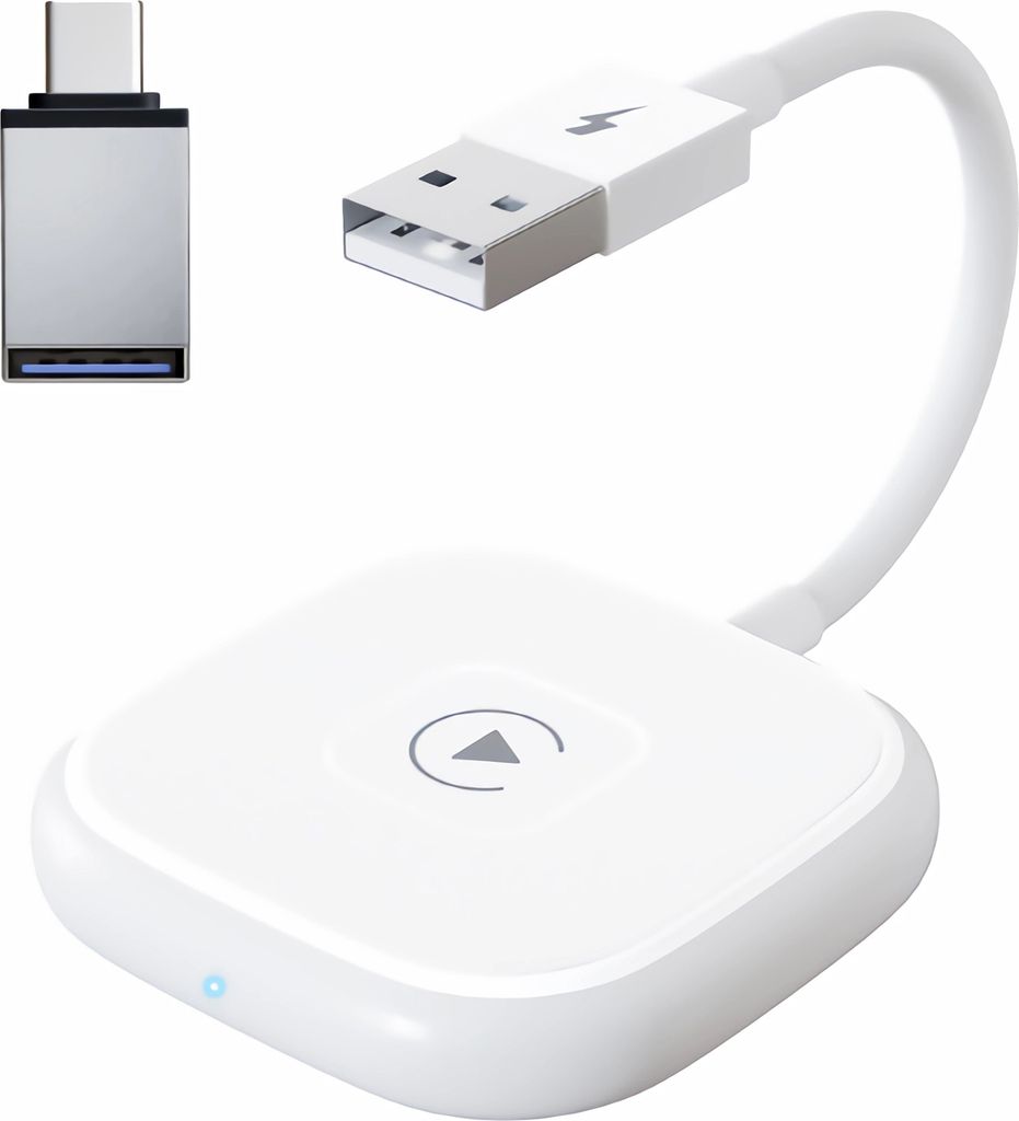 C61C Wireless Carplay Adapter Dongle mit USB-C Adapter für Auto System Radios