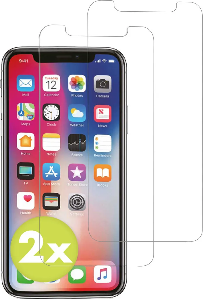 Accezz 2 Pack Vetro Temperato iPhone 11 Pro, X, Xs | Protezione Totale