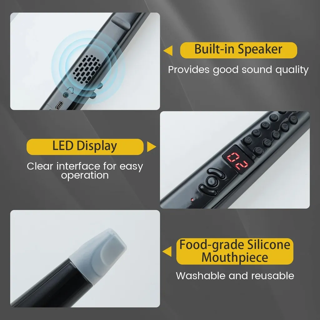 Flûte numérique électronique portable 13 tons et doigté ajustable - 4