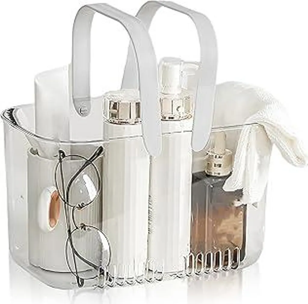 Set Di 4 Cestini Portatili Per Doccia ZAVOOS – Plastica PP Colori Assortiti Con Manico, Per Bagno E Cucina - 4