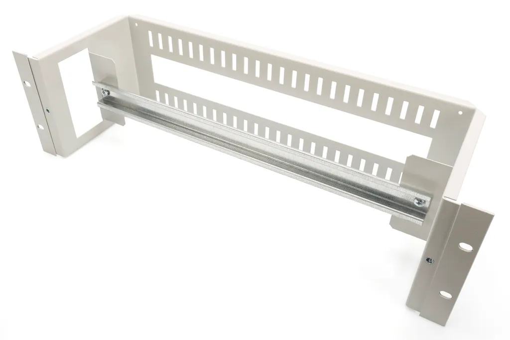Supporto Guida DIN 19" 3U DIGITUS Grigio RAL 7035 per Quadri Rack