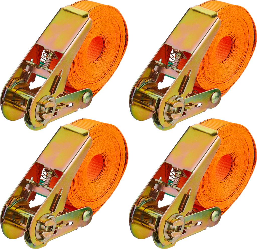 relaxdays Spanngurte mit Ratsche 4er Set