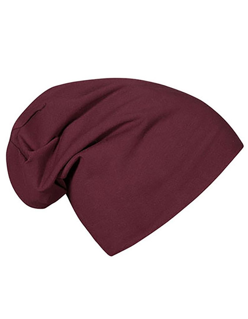 Uni Beanie Damen und Herren, Burgund, One Size