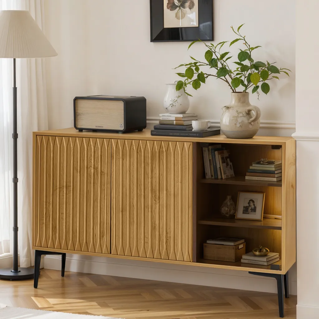 Buffet de Cuisine et Chambre Moderne, Meuble Bas Multiusage - 2