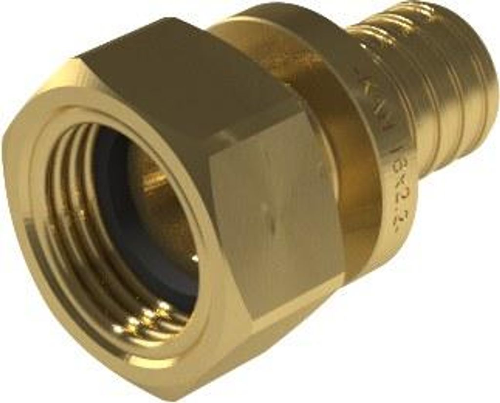 Messing-Halbverschraubung mit Flachdichtung GW ultraLINE - 32 G1"