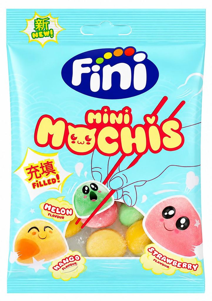 Fini Mini Mochis Melon Mango Strawberry 90g Produktbild 