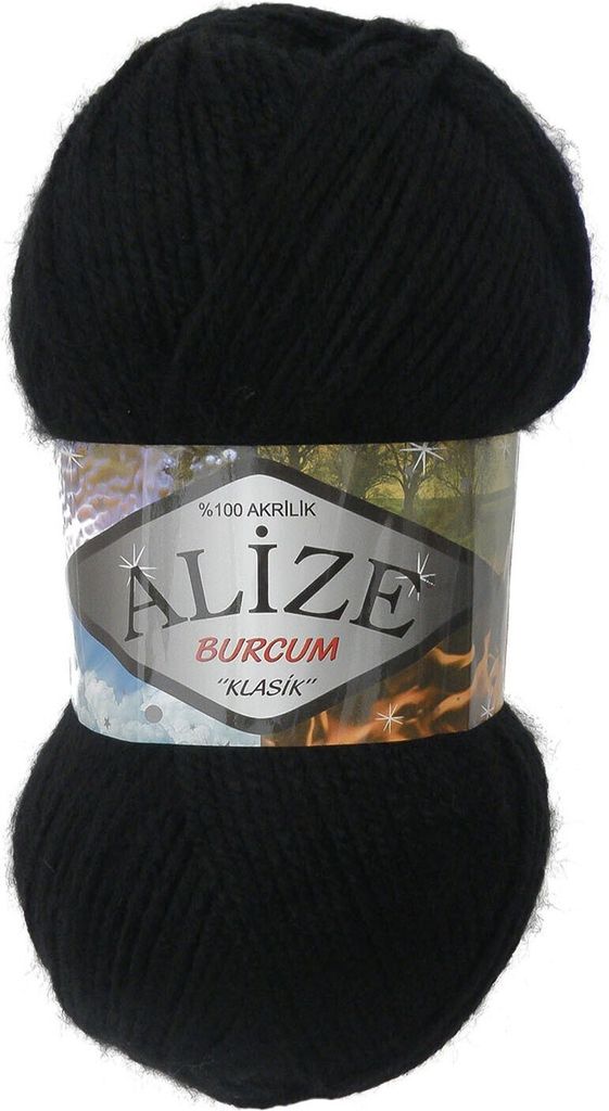 100g Strickgarn Strickwolle Alize Burcum uni / einfarbig, wähle deine Farbe