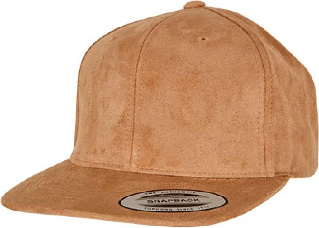 FLEXFIT 6089SU Snapback in Pelle Scamosciata Khaki - Cappellino Urban