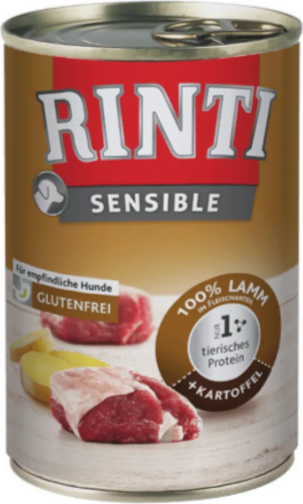 Kit 12 Lattine Rinti Sensible Agnello e Patate - Dieta Esclusiva 400g