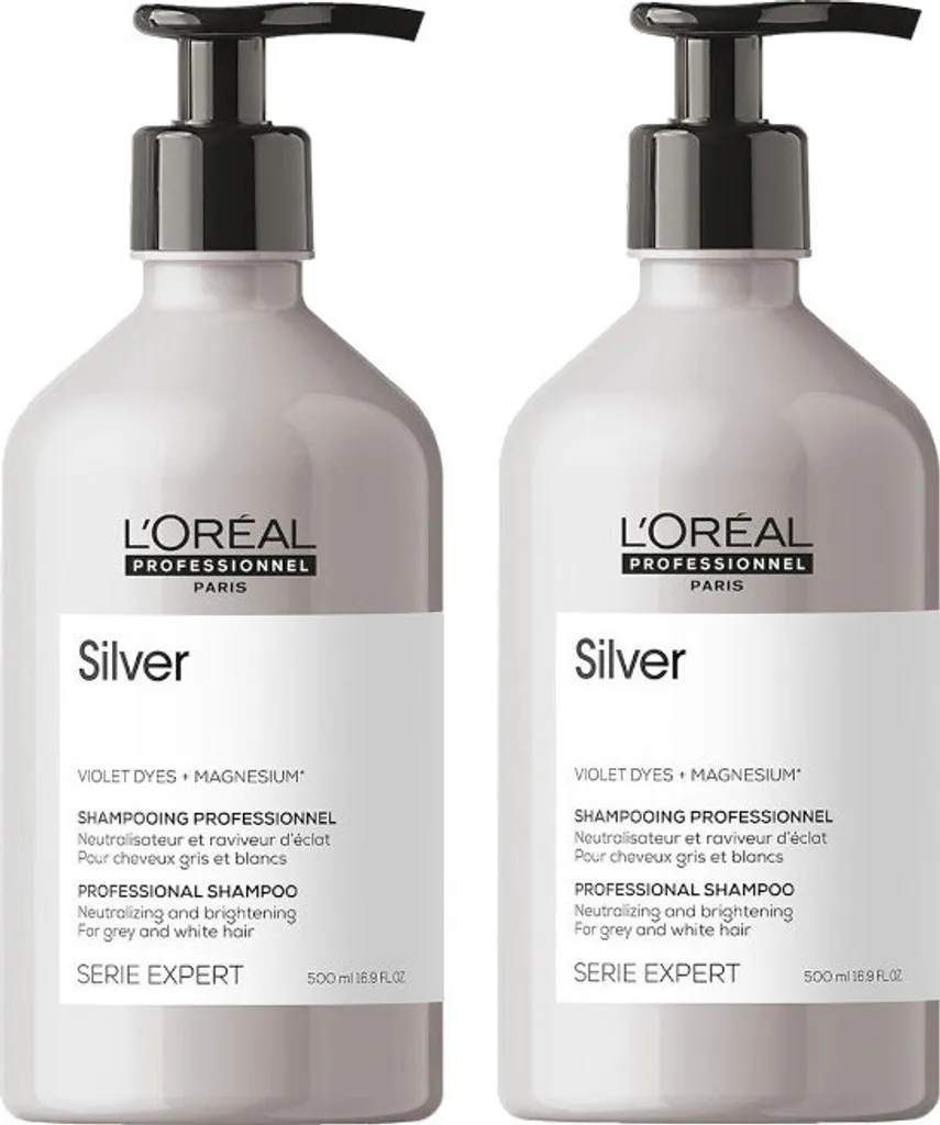 L'Oréal Professionnel Silver 2x500ml - Il Lusso del Bianco Puro