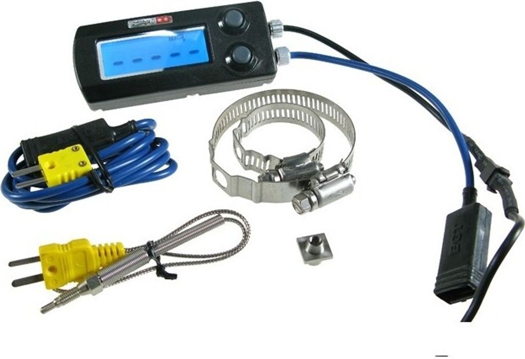 Stage6 Abgastemperaturmesser EGT, universal, 0-1200°C (Exhaust Gas Temperature) - mit Warnfunktion
