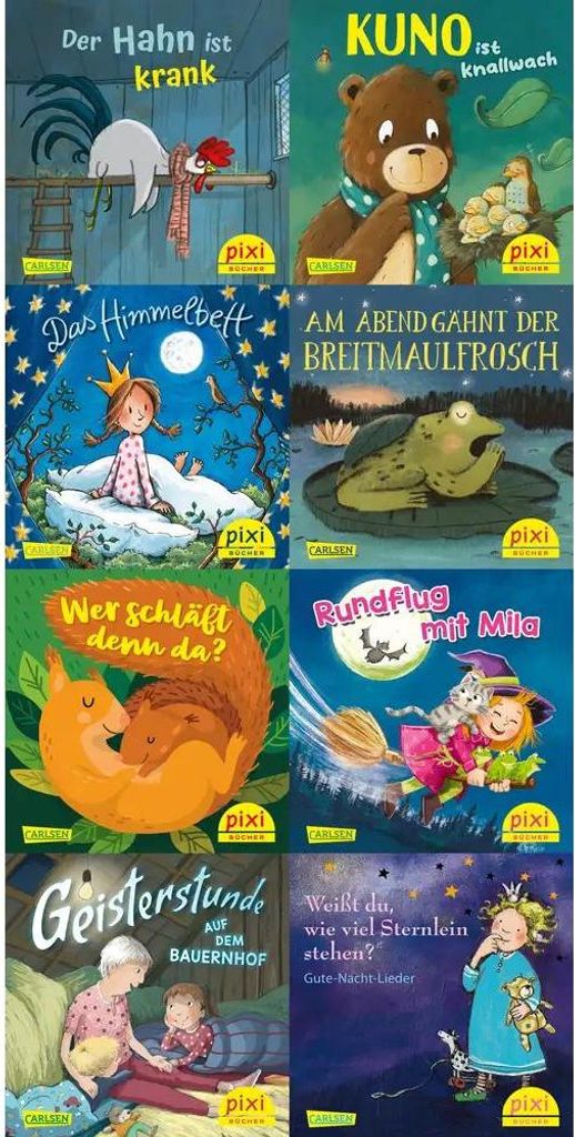 Carlsen Verlag Pixi-Box 292: Schlaf schön mit Pixi (8x8 Exemplare) Sonstige