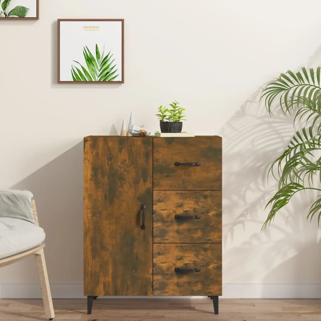 Credenza Rovere Fumé 69,5x34x90 cm | Mobile Contenitore Living Store
