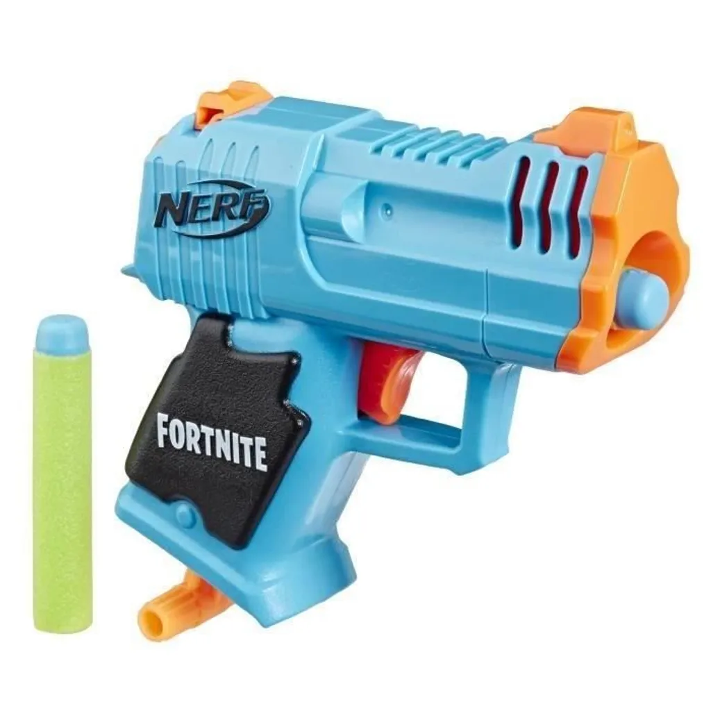 Lanceur Nerf Fortnite HC-R Elite bleu de 16,5 cm avec tir haute précision