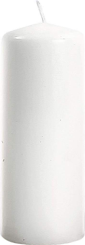 Stumpenkerze Flachkopf 150/60mm Weiß