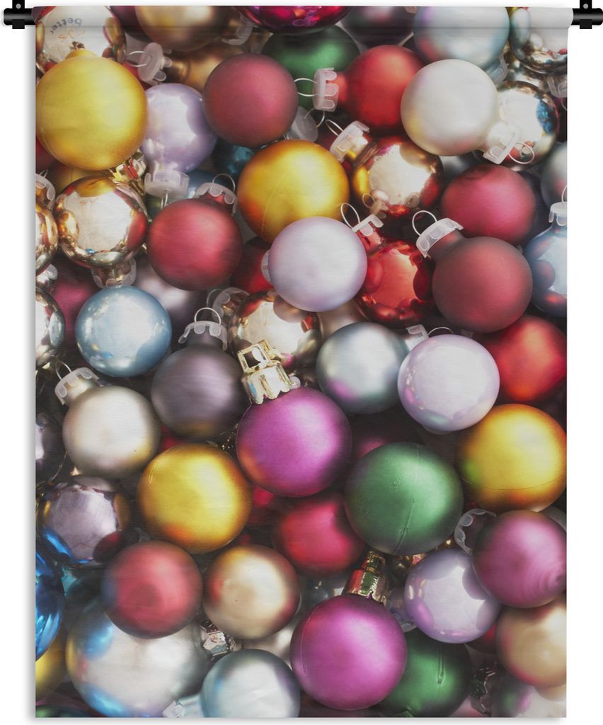 MuchoWow Wandteppich Wandbehang Ein Stapel Kugeln in verschiedenen Farben 60x80 cm Tapisserie Dekoration Wandtuch - Decke - Wandtücher - Wohne