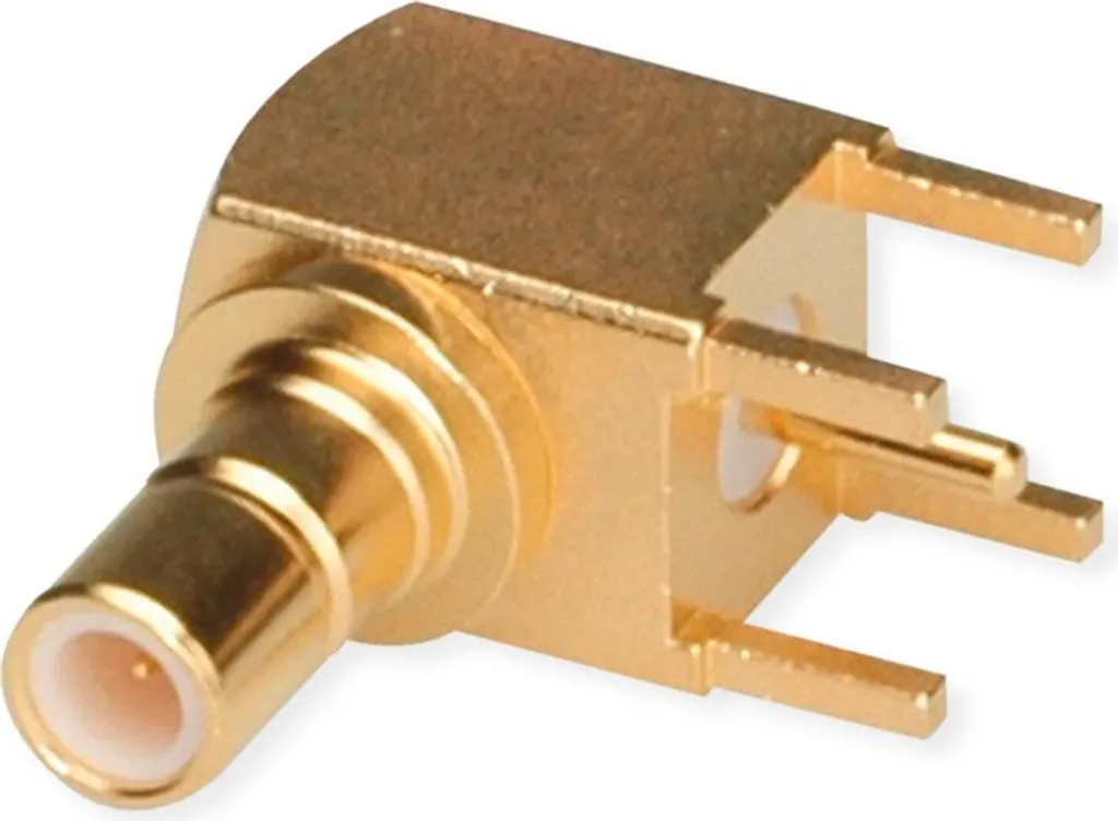 Connecteur SMB mâle à angle droit 50 Ohms à impédance stable Telegärtner
