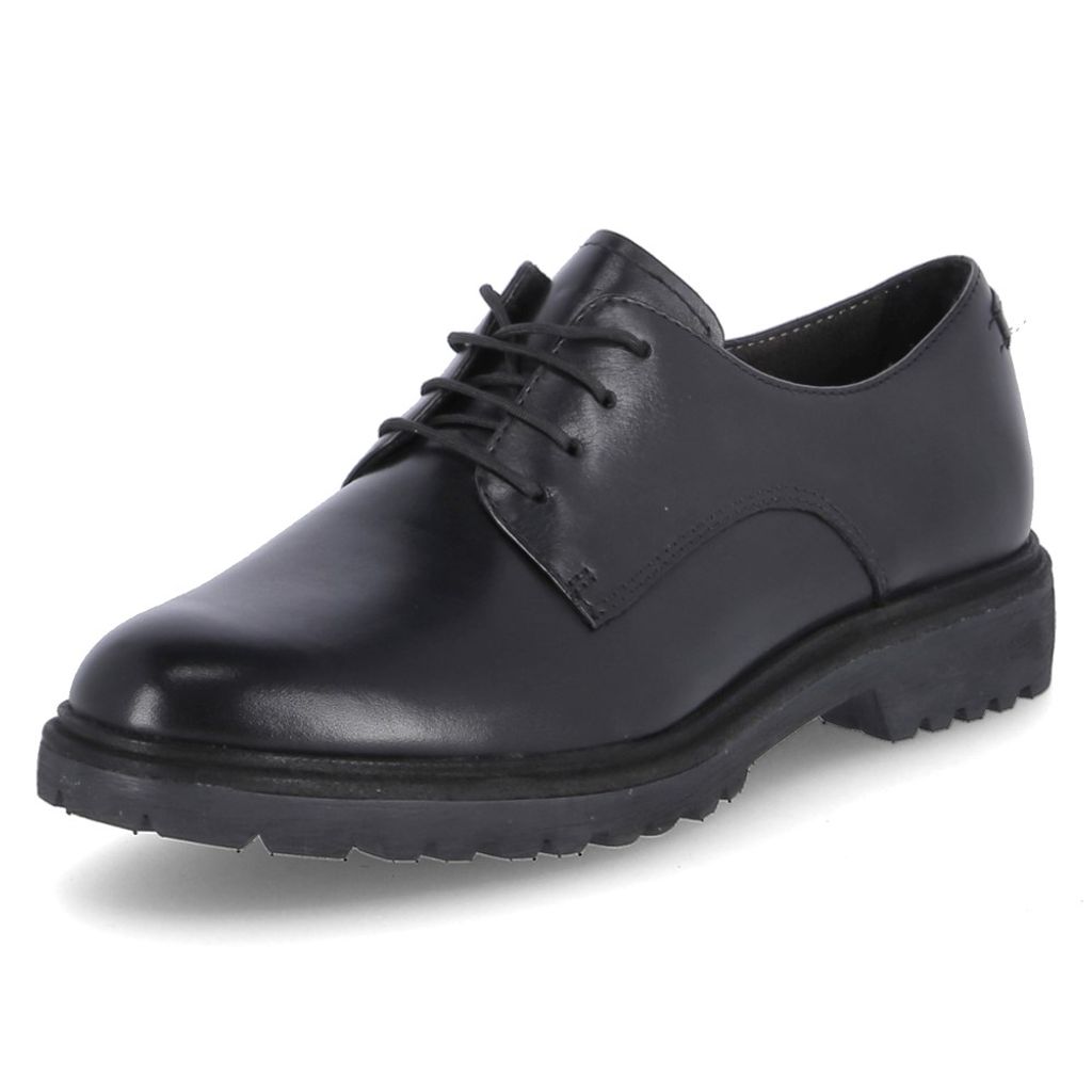 Tamaris Damen Schnürschuhe in Schwarz, Größe 37