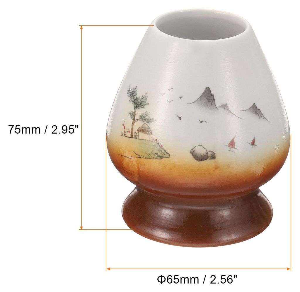 Keramischer Chasen-St?nder 75mm Matcha-Besenhalter Teeset Besenst?nder Traditioneller Matcha-Tee-Chasen-Halter Teeset-Zubeh?r fš¹r Teeverkostung,...