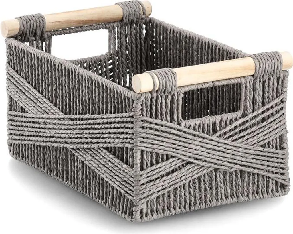 Panier de rangement pour bureau et cuisine 33 x 22 cm gain de place
